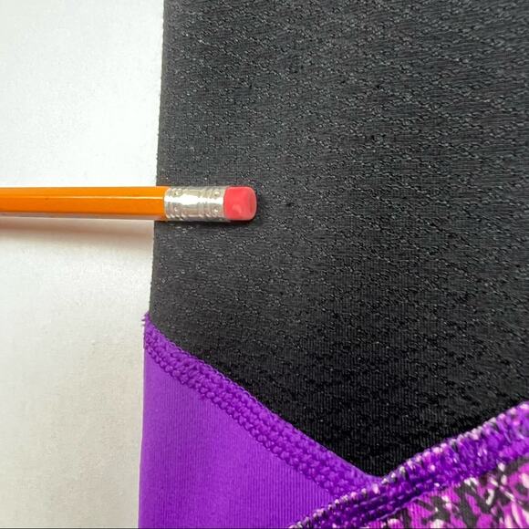 Lululemon Pace Rival Running Crop 22” Leggings Tender Violet Purple Black 4 - Picture 11 of 16